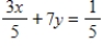 Solve for y in terms of x. ​   ​ A)    B)    C)    D)  ​   E)   