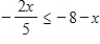 Solve the inequality and choose the graph of the solution. ​   ​ A)  ​   ​ B)  ​   ​ C)  ​   ​ D)  ​   ​ E)  ​   ​