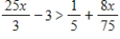 Solve the inequality and choose the graph of the solution. ​ ​   ​ A)  ​   ​ B)  ​   ​ C)  ��​   ​ D)  ​   ​ E)  ​   ​