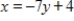 Write the equation of the line through (8, -7)  that is perpendicular to   ​ A)  ​   B)    C)  ​   D)  ​   E)   
