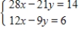 Solve the system by elimination, or by any convenient method. ​   ​ A)  ​   and   B)  ​   and   C)  ​​   and   D)  There are infinitely many solutions. E)  There is no solution.