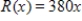 Suppose a computer manufacturer has the total cost function   and the total revenue function   , where x represents the number of computers produced and sold. What is the profit on 341 items? ​ A)  $86,300 B)  $106,000 C)  $98,600 D)  $1,364,000 E)  $160,560