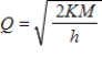 <strong>In economics, the most economical quantity Q of goods (TVs, dress, gallons of paint, etc.) for a store to order is given by Wilson's lot size formula , where K is the cost of placing the order, M is the number of items sold per week, and h is the weekly holding costs for each item (the cost of storage space, utilities, taxes, security, etc.). Calculate for , , and . Round your answer to two decimal places.</strong> A) B) C) D) E) 