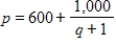 The demand function for a certain product is given by   , where p is the price and q is the number of units demanded. Find the average price as demand ranges from 35 to 81 units. Round your answer to the nearest penny. ​ A)  $834.16 B)  $420.34 C)  $1,791.90 D)  $617.90 E)  $1,421.16