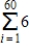 Find the numerical value of   by using the sum formulas. ​ A)  66 B)  6 C)  360 D)  361 E)  70