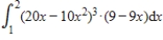 Evaluate the definite integral   . ​ A)  0 B)  1125 C)  -1125 D)  -2250 E)  2250