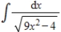 Evaluate the integral   . ​ A)    B)    C)    D)  ​   E)   