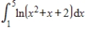 Use Simpson's Rule to approximate   with n = 4. Round your answer to 2 decimal places. ​ A)  5.10 B)  10.27 C)  28.17 D)  5.14 E)  25.96