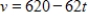 Suppose that a particle has been shot into the air in such a way that the rate at which its height H (in feet per second)  is changing is   . If the particle is 3,100 feet high when   seconds, write the formula for the height of the particle at any time t. A)    B)    C)    D)    E)   
