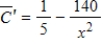 The DeWitt Company has found that the rate of change of its average cost of producing a product is   , where x is the number of units and cost is in dollars. The average cost of producing 20 units is $40.00. Find the average cost of producing 140 units of the product. Round to the nearest dollar. ​ A)  $46 B)  $48 C)  $51 D)  $53 E)  $58