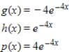 Given the functions below, decide which function is f (x) , and which is a member of the family   . ​   ​ A)    and   is a member of the family of   B)    and   is a member of the family of   C)    and   is a member of the family of   D)    and   is a member of the family of   E)    and   is a member of the family of  
