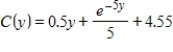 Suppose that the marginal propensity to consume is   (in billions of dollars)  and that consumption is $4.75 billion when disposable income is 0. Find the national consumption function C. If it's necessary, round your calculations to two decimal places. A)    B)    C)    D)    E)   