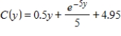 Suppose that the marginal propensity to consume is   (in billions of dollars)  and that consumption is $4.75 billion when disposable income is 0. Find the national consumption function C. If it's necessary, round your calculations to two decimal places. A)    B)    C)    D)    E)   