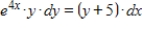 Find the general solution to the differential equation   . ​ A)    B)    C)    D)    E)   