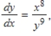 Find the particular solution to the given differential equation. ​   when   ​ A)    B)    C)    D)    E)   