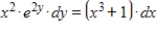Find the particular solution to the differential equation   that satisfies   when   . ​ A)    B)    C)    D)    E)   