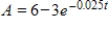 Suppose that a liquid carries a drug with concentration 0.03 g/cc into a 200-cc organ at a rate of 5 cc/s and leaves at the same rate. If initially there is 3 g of drug in the organ, find the amount A of drug in the organ as a function of time t. ​If it's necessary, round your calculations to four decimal places. A)    B)    C)    D)    E)   