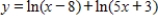 Find the derivative of the following function. ​   ​ A)    B)    C)    D)    E)   