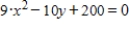 Find dy/dx at the given point without first solving for y.   at   ​ A)  0 B)  -180 C)  18 D)  -18 E)  180