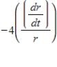 The resistance R of a blood vessel to the flow of blood is a function of the radius r of the blood vessel and is given by   , where k is a constant. For   find the percent rate of change of the resistance of a blood vessel in terms of the percent rate of change in the radius of the blood vessel. ​ A)    B)    C)    D)    E)   