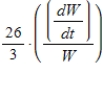 For human beings, the surface area S of the body is related to the body's weight W according to   , where k is a constant. For   find the percent rate of change of the body's surface area in terms of the percent rate of change of the body's weight. ​ A)    B)    C)    D)    E)   