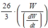 For human beings, the surface area S of the body is related to the body's weight W according to   , where k is a constant. For   find the percent rate of change of the body's surface area in terms of the percent rate of change of the body's weight. ​ A)    B)    C)    D)    E)   