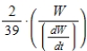 For human beings, the surface area S of the body is related to the body's weight W according to   , where k is a constant. For   find the percent rate of change of the body's surface area in terms of the percent rate of change of the body's weight. ​ A)    B)    C)    D)    E)   