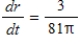 Suppose that air is being pumped into a spherical balloon at a rate of 12 in<sup>3</sup>/min.At what rate is the radius of the balloon increasing when the radius is 9 in? A)    B)    C)    D)    E)   