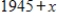 The consumer price data can be modeled by the function   , where   represents 1945 and c(x)  is the consumer price index (CPI)  in year   . During what year does the model predict that the rate of change of the CPI reached its maximum? ​​ A)    B)    C)    D)    E)   