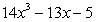 A polynomial is an expression of the form , where n is a positive integer.   For the polynomial what is ?     A)  0 B)  14 C)    D)    E)  3