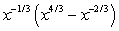 Perform the indicated operations with expressions involving fractional exponents and then simplify.   A)    B)    C)    D)    E)   