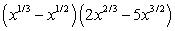 Perform the indicated operations with expressions involving fractional exponents and then simplify.   A)    B)    C)    D)    E)   