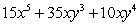 Factor by finding the common monomial factor.   A)    B)    C)    D)    E)   