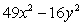 Factor the expression as a product of binomials.   A)    B)    C)    D)    E)   