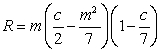 When medicine is administered, the reaction (measured in change of blood pressure or temperature)  can be modeled by (that is, described by)  , where c is a positive constant and m is the amount of medicine absorbed into the blood. Factor the expression for the reaction.   A)    B)    C)    D)    E)   