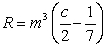 When medicine is administered, the reaction (measured in change of blood pressure or temperature)  can be modeled by (that is, described by)  , where c is a positive constant and m is the amount of medicine absorbed into the blood. Factor the expression for the reaction.   A)    B)    C)    D)    E)   