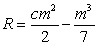 When medicine is administered, the reaction (measured in change of blood pressure or temperature)  can be modeled by (that is, described by)  , where c is a positive constant and m is the amount of medicine absorbed into the blood. Factor the expression for the reaction.   A)    B)    C)    D)    E)   