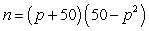 The consumer expenditure C for a commodity is the product of its market price p and the number of units demanded n. Suppose that for a certain commodity, the consumer expenditure is given by . Factor this in order to find an expression for the number of units demanded n.   A)    B)    C)    D)    E)   