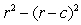 The expression for the speed of blood through an artery of radius r at a distance c from the artery wall is given by . Factor and simplify this expression.     A)    B)    C)    D)    E)   