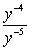 Use the rules of exponents to simplify the expression so that only positive exponents remain.   A)    B)    C)    D)    E)   