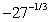 Evaluate the following expression if it represents a real number.   A)    B)    C)    D)  3 E)   