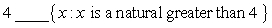 Use or in blank place to indicate whether the given object is an element of the given set.       A)    B)   