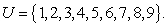 Find if the universal set         A)    B)    C)    D)    E)   