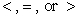 Choose the proper symbol to replace .     3.14       A)    B)    C)   