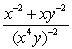 Rewrite the following so that only the positive exponents remain, and then simplify.   A)    B)    C)    D)    E)   