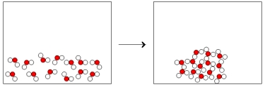 Select the alternative that represents a chemical change. A)    B)    C)    D)   