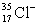 Ions can be formed from atoms by losing or gaining electrons.Select the alternative that states the correct number of protons,neutrons,and electrons in   . A) 17 protons,18 neutrons,16 electrons B) 17 protons,18 neutrons,18 electrons C) 18 protons,17 neutrons,19 electrons D) 17 protons,36 neutrons,17 electrons