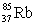 Rubidium occurs naturally as two isotopes:   with a mass of 84.9117 amu and   with a mass of 86.9092 amu.Given that the atomic mass of rubidium is 85.47 amu,what are the natural abundances of the two isotopes?