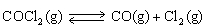 For the following reaction:   K<sub>eq</sub> =   .COCl<sub>2</sub> is introduced in a closed container until its concentration is 0.890 M.What will be the concentration of Cl<sub>2</sub>(g) once the reaction has reached equilibrium? A)    B)    C)    D)   