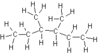 What is the name for the following hydrocarbon?   A) 2-ethyl-3-methylpentane B) 3,4-dimethylhexane C) 2,3-diethylbutane D) octane